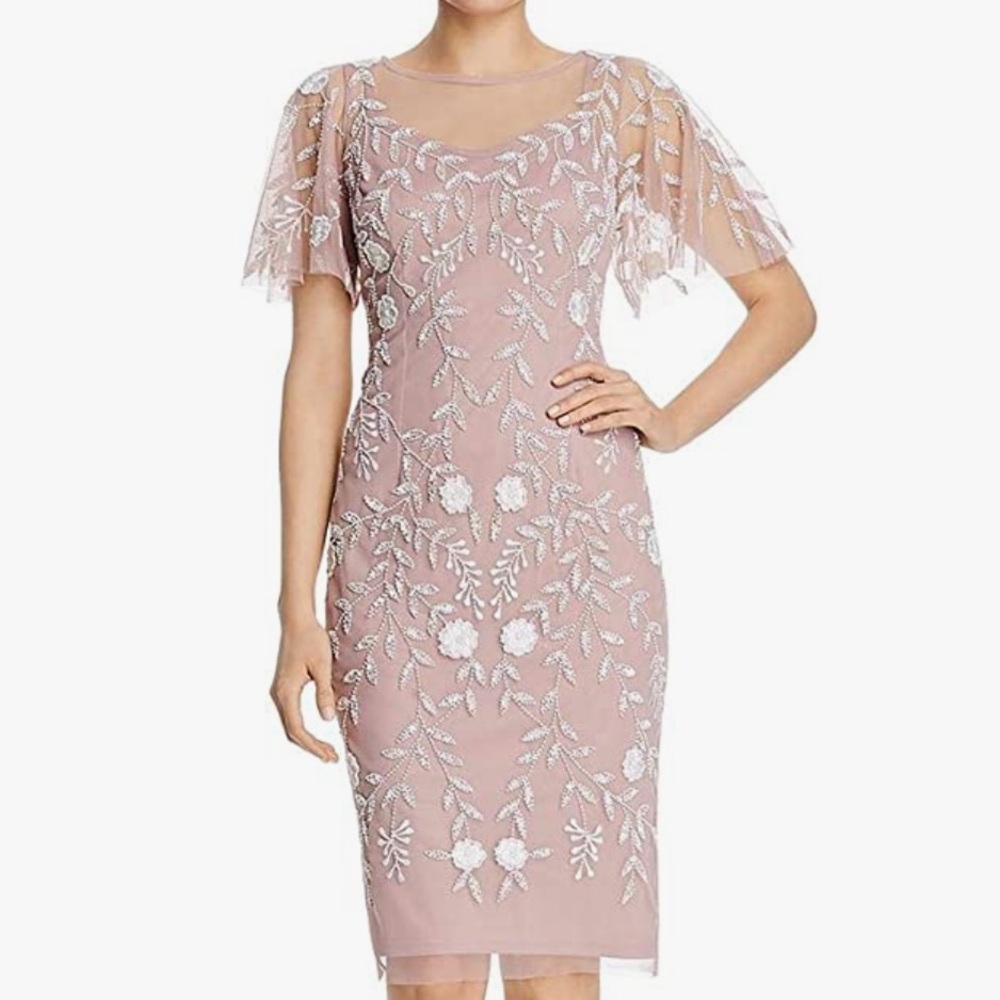 Adrianna Papell size 16 women’s beaded dress gown